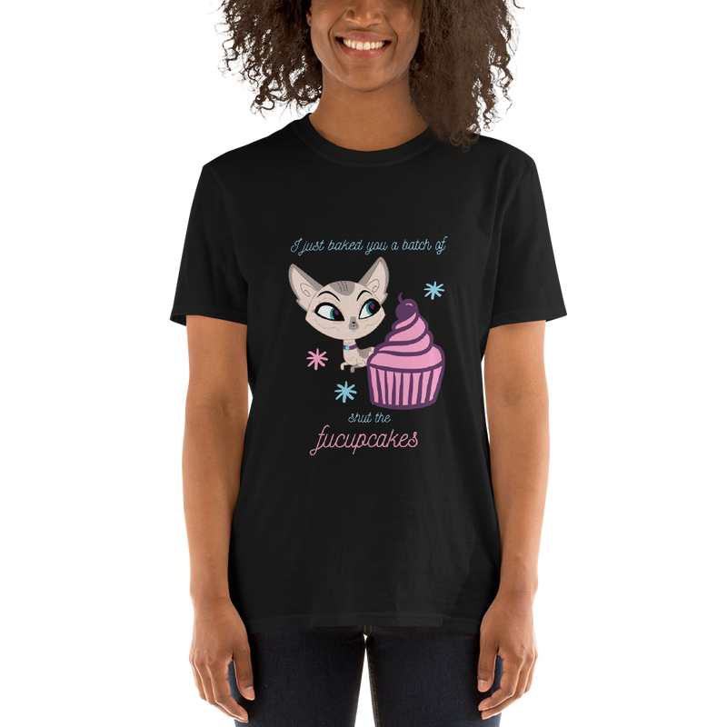 Black fucupcakes sphynx cat tees