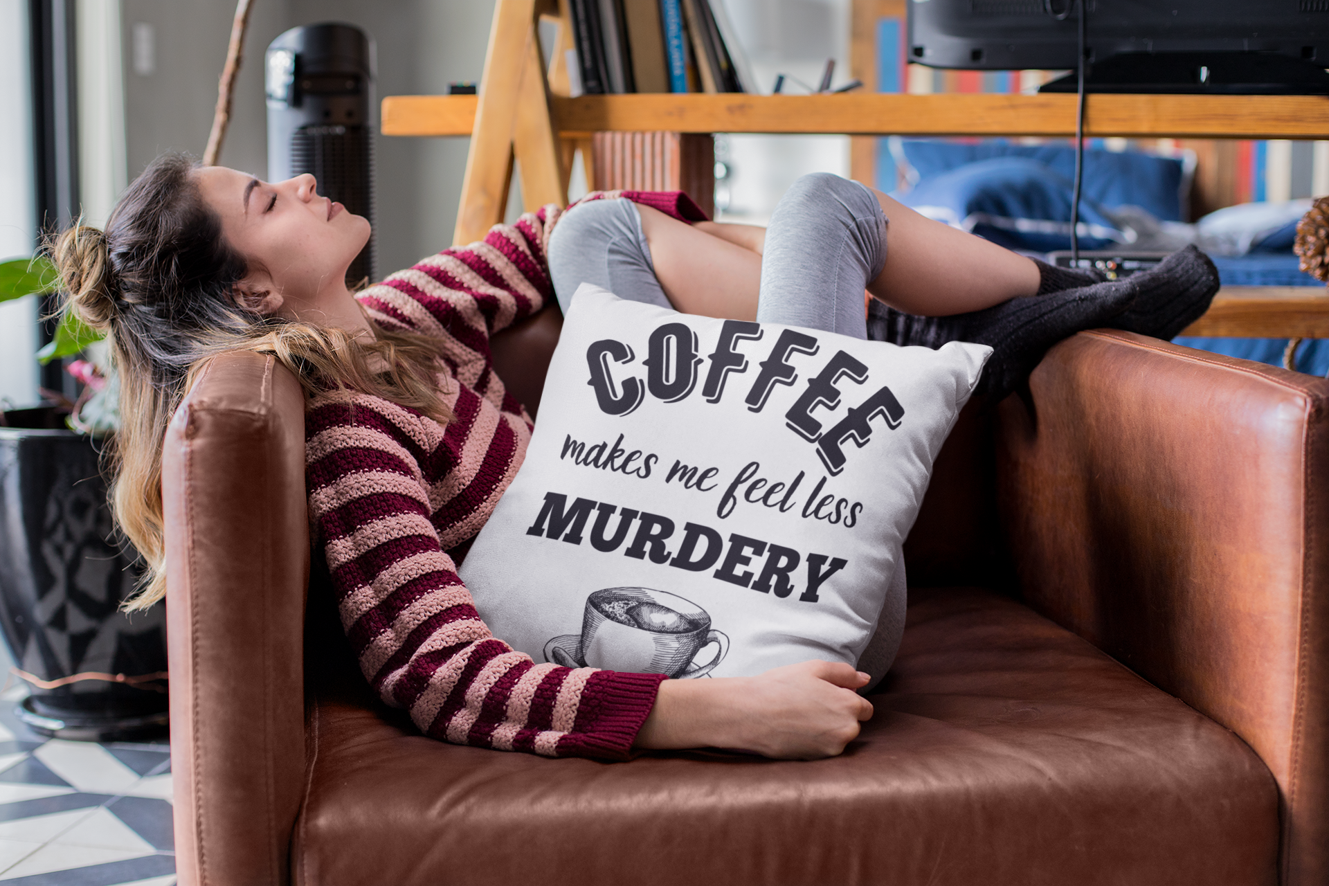 Coffee Makes Me Feel Less Murdery Adult Tee – BoutiqueRebellion
