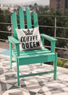 Coffee Queen Throw Pillow