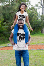 Papa Bear Baby Bear White Tshirts for Fathers Day