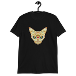 black sugar skull sphynx cat tshirt