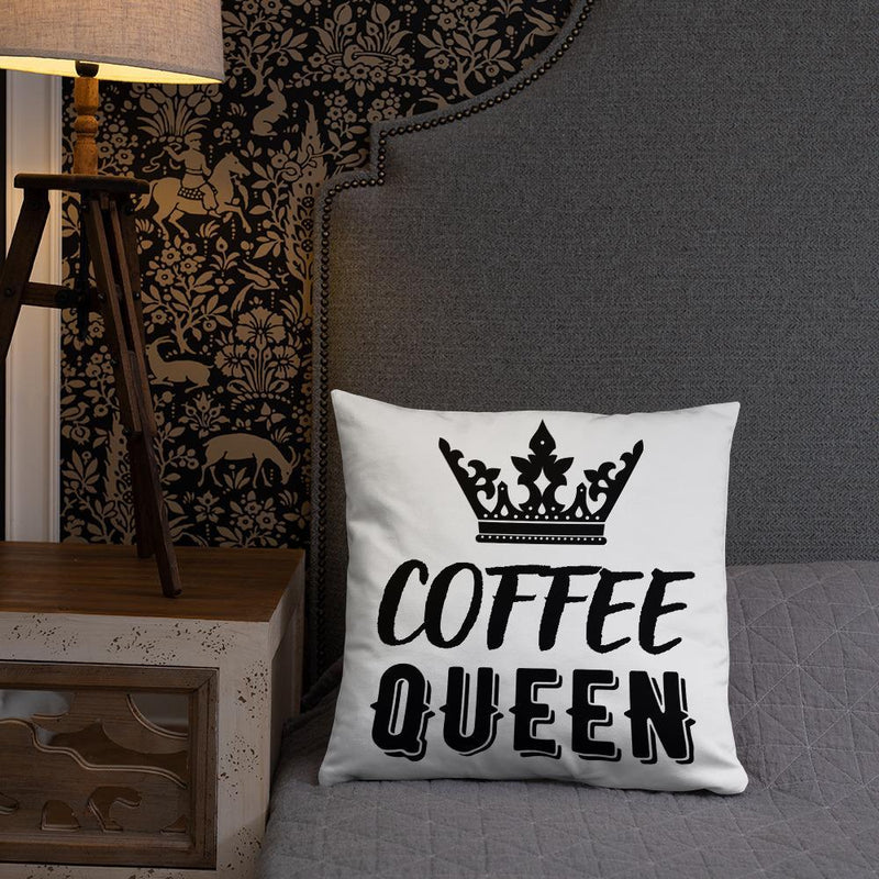 coffee queen throw pillow sm