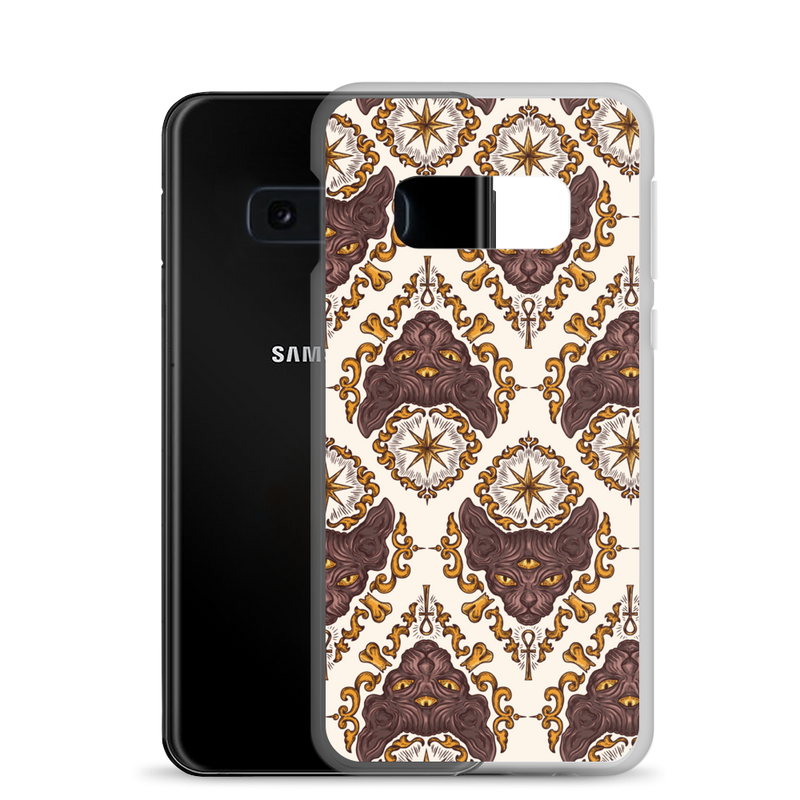 Third-eye Sphynx Cat Brocade Phone Cases