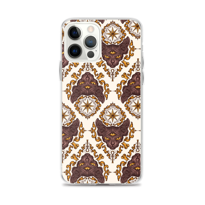 Third-eye Sphynx Cat Brocade Phone Cases
