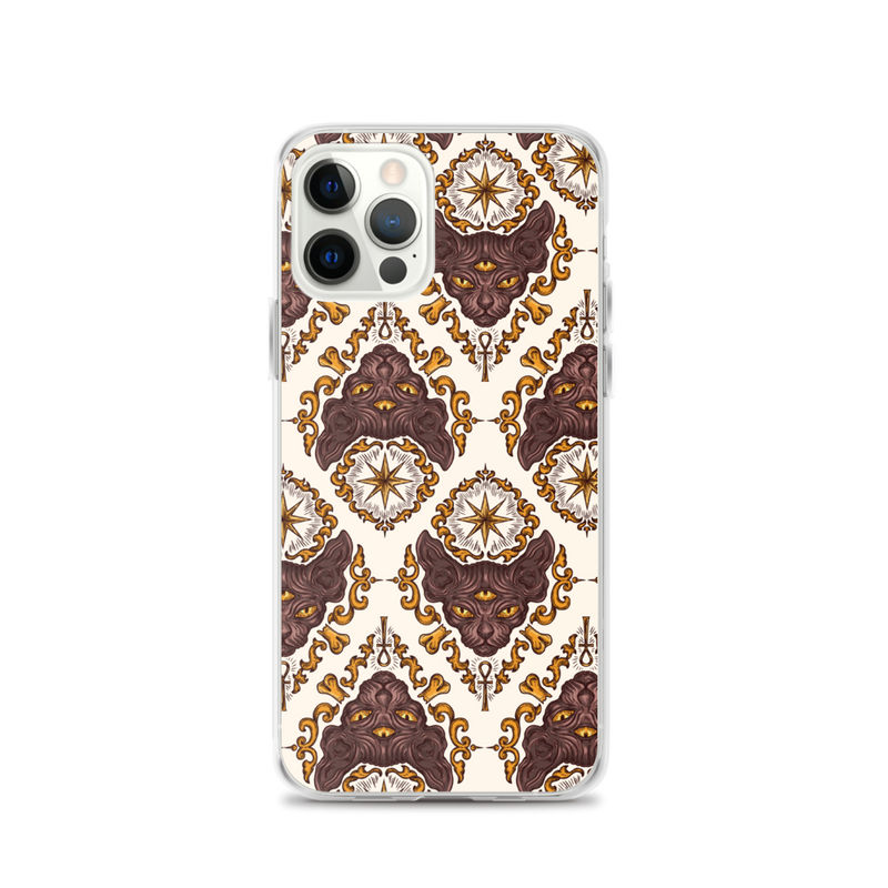 Third-eye Sphynx Cat Brocade Phone Cases
