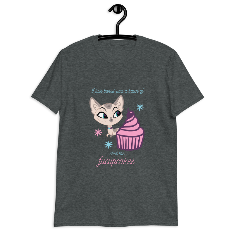 grey fucupcakes sphynx cat tshirt