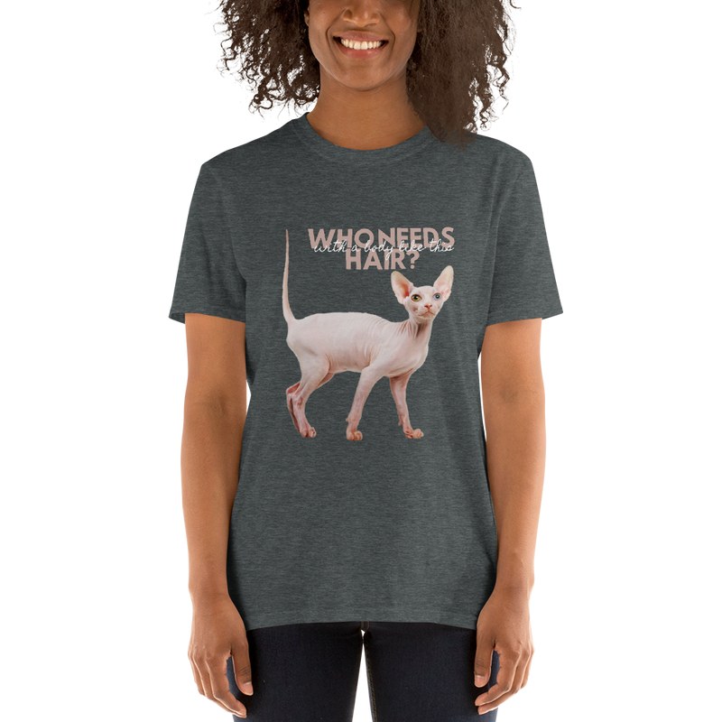 grey who needs hair sphynx cat tees