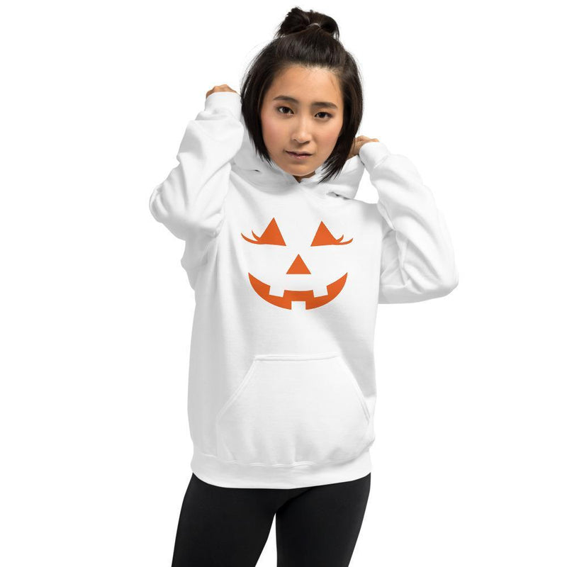 jackolantern hoodie white with orange