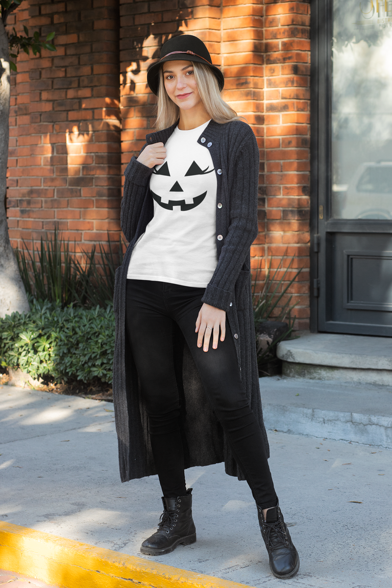 jack olantern shirt black smile