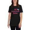 All American Babe Black T Shirt