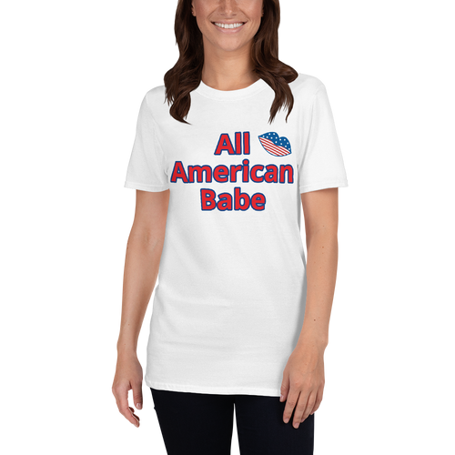 All American Babe White T Shirt
