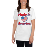 Made In America T Shirt in White Color