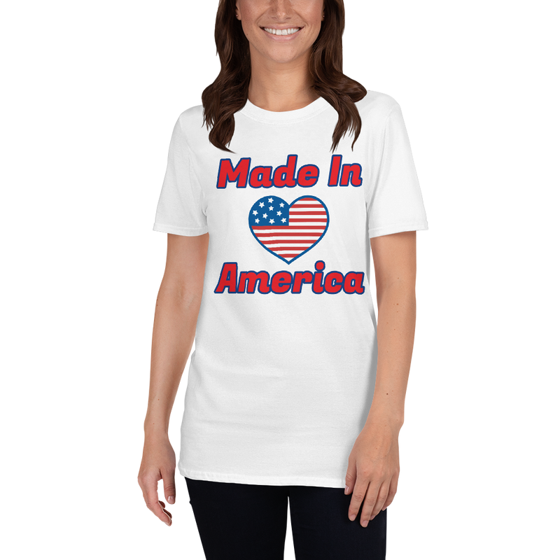 Made In America T Shirt in White Color