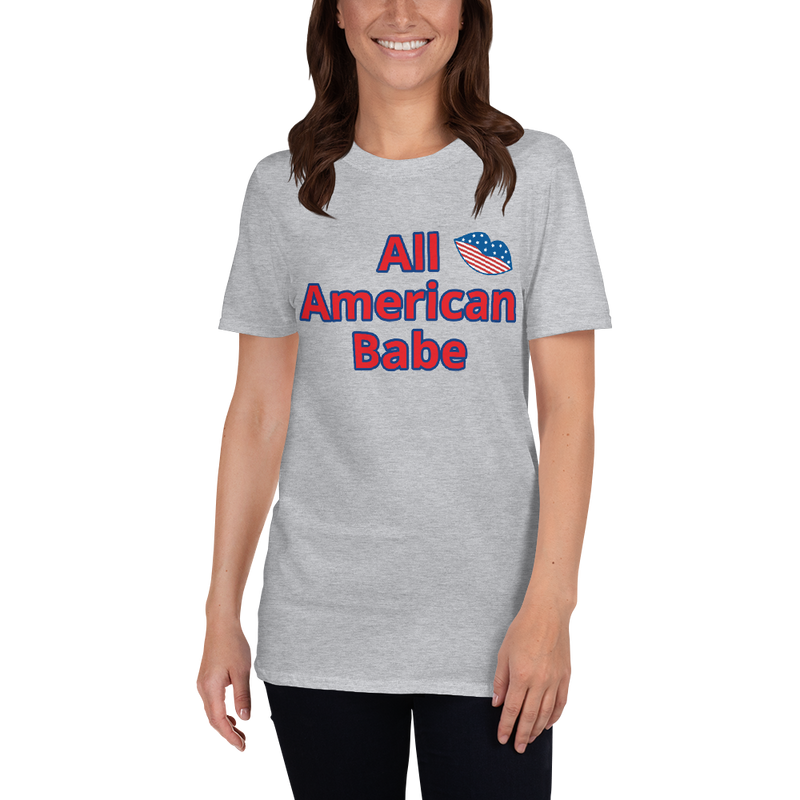 All American Babe Gray T Shirt