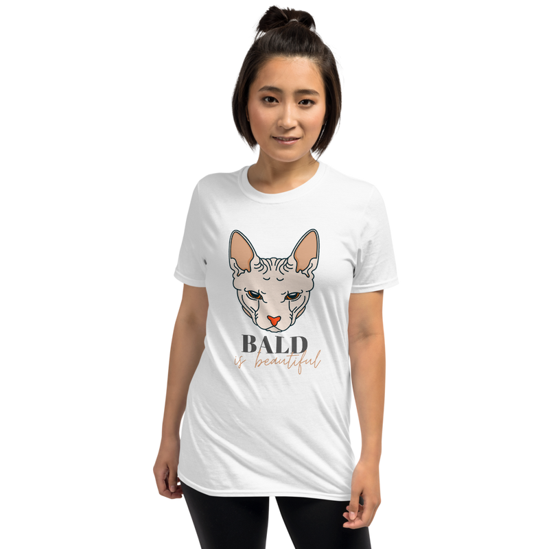 white bald is beautiful sphynx cat tees