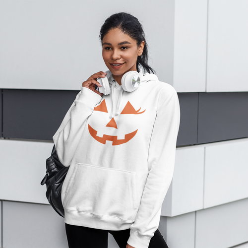 womens Halloween Hoodie with jackolantern